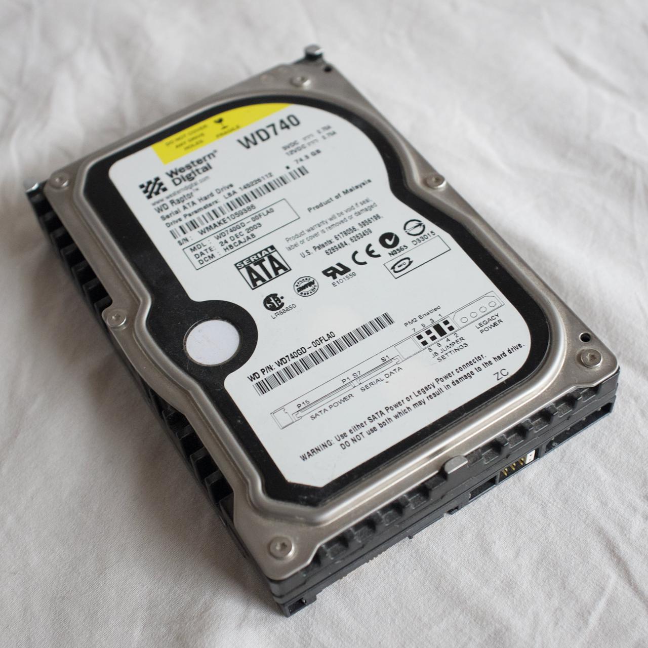 An ode to the RPM Western Digital (Veloci)Raptor